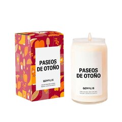 Ароматизированная свеча GOVALIS Paseos de Otoño (500 g) цена и информация | Свечи, подсвечники | kaup24.ee