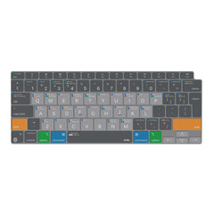 JCPal VerSkin силиконовая накладка для клавиатуры с комбинациями клавиш MacOS цена и информация | Клавиатура с игровой мышью 3GO COMBODRILEW2 USB ES | kaup24.ee