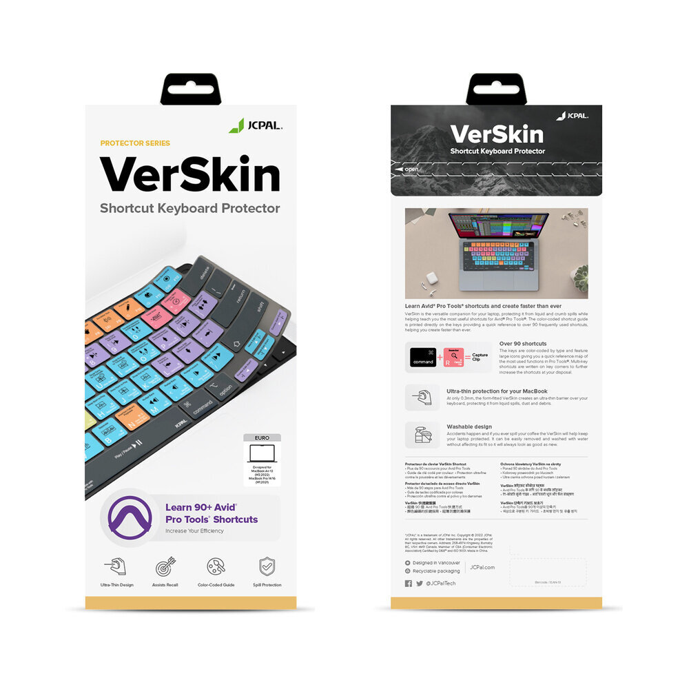 JCPal VerSkin Avid Pro Tools otseteede klaviatuuri kaitseümbris hind ja info | Klaviatuurid | kaup24.ee