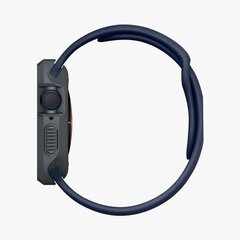 Spigen Rugged Armor Case with Strap for Apple Watch 4|5|6|7|8|9|SE (44|45mm) - Dark Gray цена и информация | Аксессуары для смарт-часов и браслетов | kaup24.ee