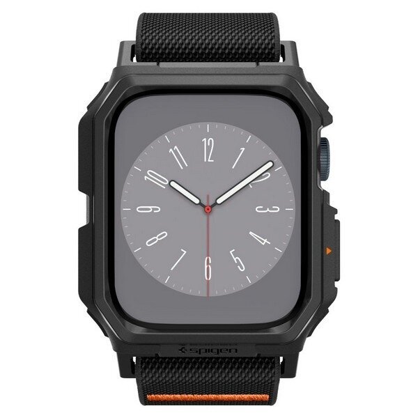 Spigen Lite Fit PRO Apple Watch 4|5|6|7| 8|9|SE 44|45mm czarny|matte black ACS07103 hind ja info | Nutikellade ja nutivõrude tarvikud | kaup24.ee