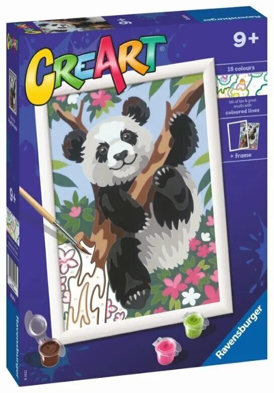 CreArt Lastele Panda hind ja info | Maalid numbri järgi | kaup24.ee