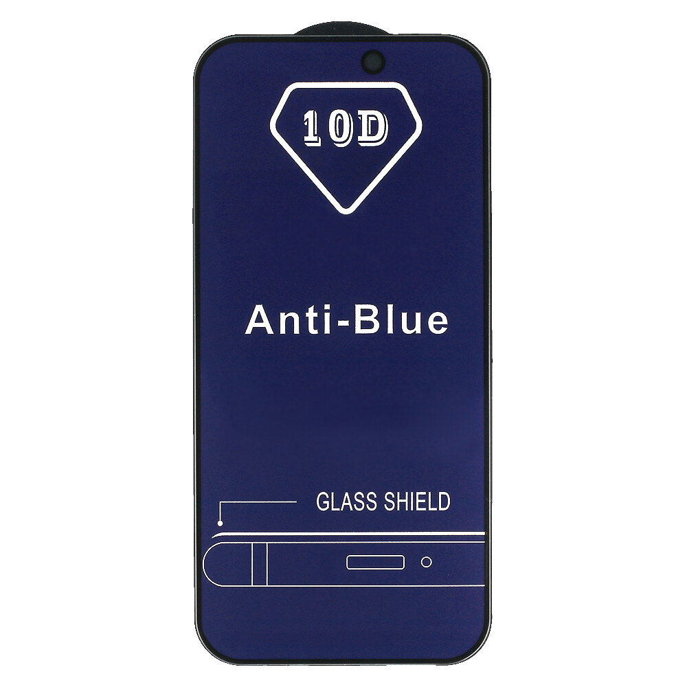 Karastatud klaasist Anti-Blue täisliim Xiaomi Redmi 9A jaoks hind ja info | Ekraani kaitsekiled | kaup24.ee