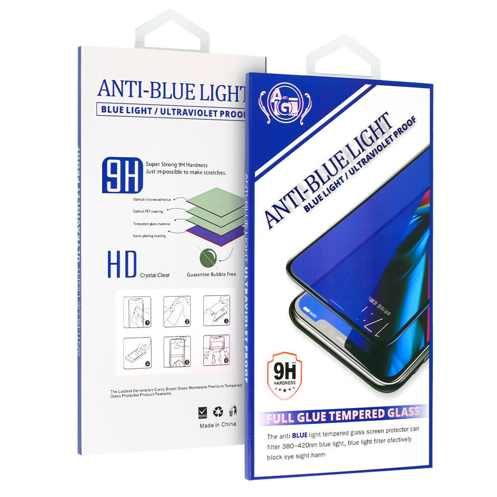 Karastatud klaasist anti-sinine täisliim Xiaomi Mi 11 Lite 4G/5G jaoks hind ja info | Ekraani kaitsekiled | kaup24.ee
