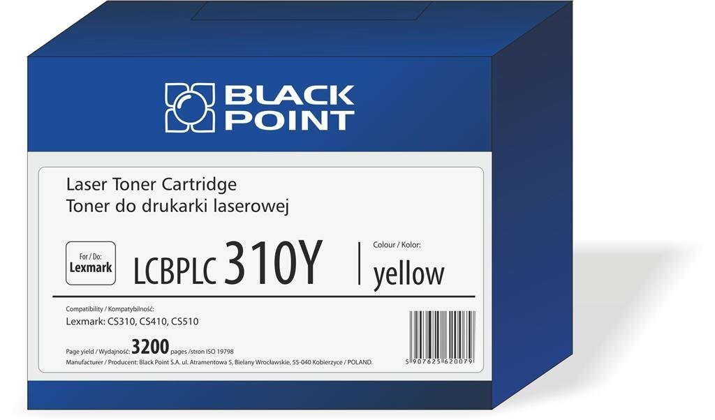 BLACKPOINT LCBPLCS310Y цена и информация | Laserprinteri toonerid | kaup24.ee