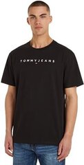 Tommy Jeani T-särk meestele DM0DM17993BDS, must цена и информация | Мужские футболки | kaup24.ee