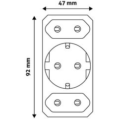 Ühendage Entac 3 pistikupesa hind ja info | Lülitid ja pistikupesad | kaup24.ee