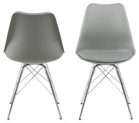 Комплект из 4-х стульев Eris, серый цена и информация | Стулья для кухни и столовой | kaup24.ee