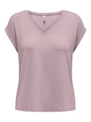 Женская футболка Only 15310126*02 5715517283376, серо-розовая цена и информация | Женские футболки | kaup24.ee