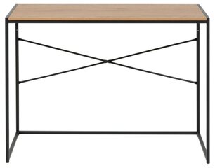 Письменный стол Seaford, цвет дуба/черный цена и информация | Компьютерные, письменные столы | kaup24.ee