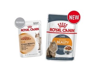 "Royal Canin Hair & Skin Care in sauce" влажный корм для взрослых кошек, здоровая кожа, красивая шерсть, саше 85г цена и информация | Кошачьи консервы | kaup24.ee