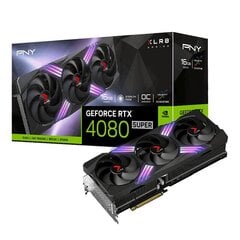 PNY GeForce RTX 4080 Super XLR8 Gaming Verto Epic-X RGB Overclocked Triple Fan (VCG4080S16TFXXPB1-O) цена и информация | Видеокарты | kaup24.ee