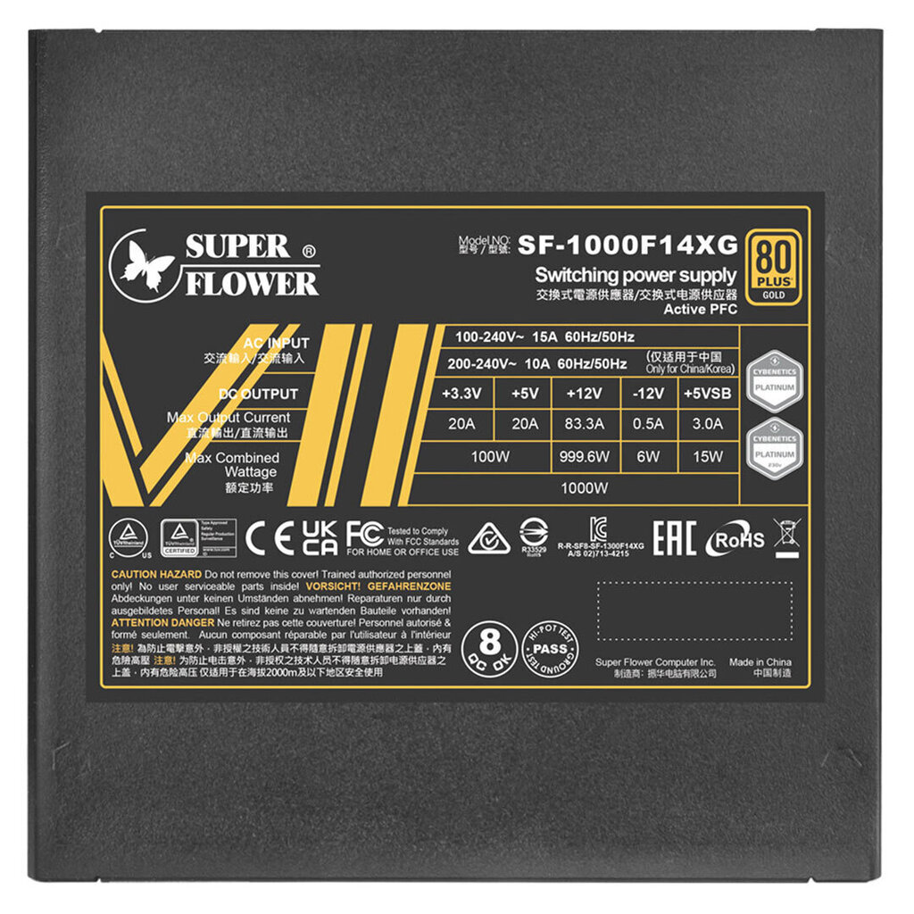 Super Flower Leadex VII XG (SF-1000F14XG) hind ja info | Toiteplokid (PSU) | kaup24.ee