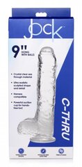 Peenise simulaator Jock C-Thru, 25 cm. цена и информация | Фаллоимитаторы | kaup24.ee