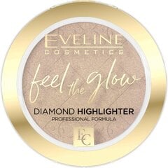 Esiletõstja Eveline Cosmetics Feel the Glow Diamond 4.2g, 02 beach glow цена и информация | Пудры, базы под макияж | kaup24.ee