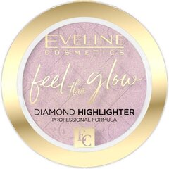 Esiletõstja Eveline Cosmetics Feel the Glow Diamond 4.2g, 03 rose gold цена и информация | Пудры, базы под макияж | kaup24.ee
