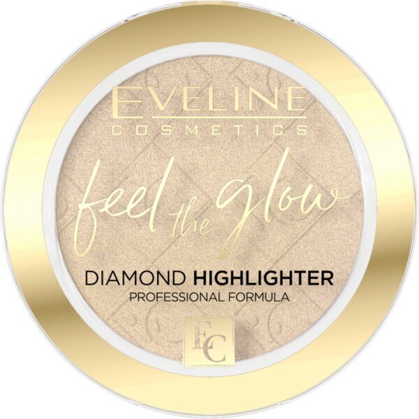 Esiletõstja Eveline Cosmetics Feel the Glow Diamond 4.2g, 01 sparkle цена и информация | Päikesepuudrid, põsepunad | kaup24.ee