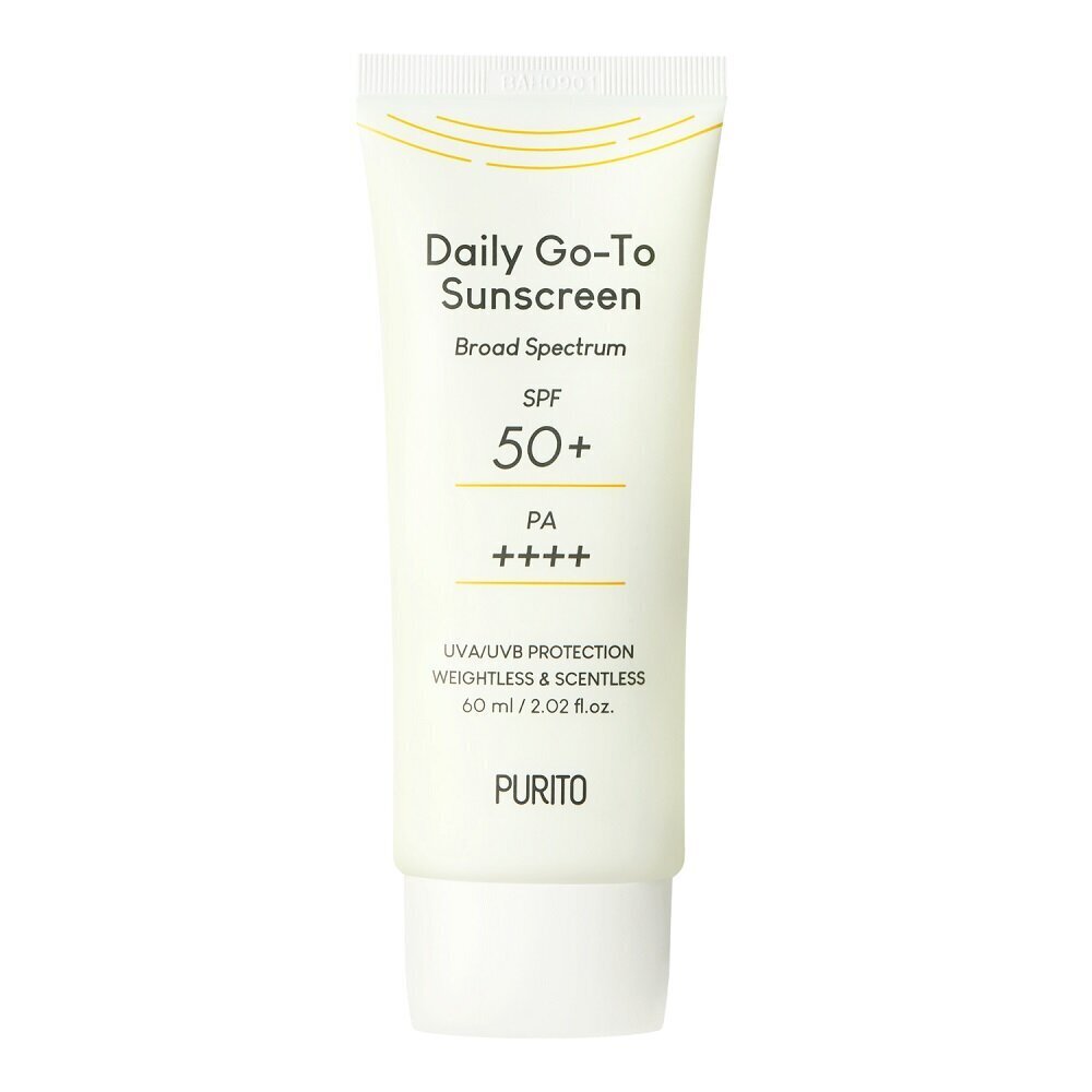 Päikesekreem Purito Daily Go To Sunscreen SPF50+ PA++++, 60 ml цена и информация | Päikesekreemid | kaup24.ee