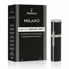 Minisprei Travalo Milano Deluxe Limited Edition, must, 5 ml, 1 tk hind ja info | Meigikotid, lauapeeglid | kaup24.ee