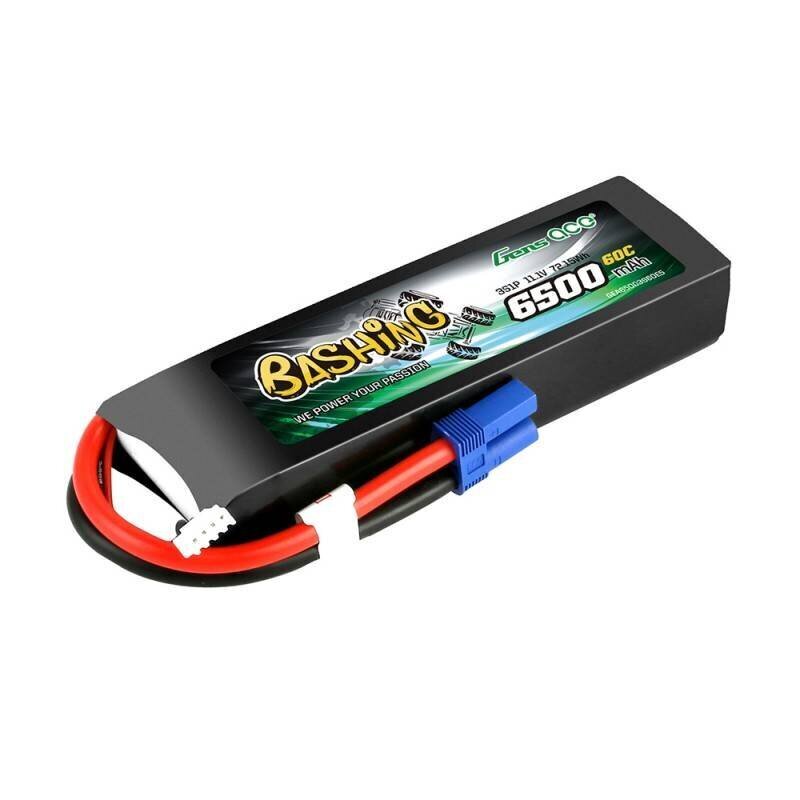 Gens Ace aku Bashing 6500mAh 11.1V 60C EC5 LiPo цена и информация | Patareid | kaup24.ee