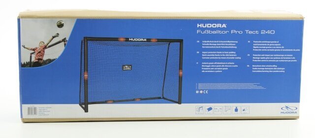 Hudora jalgpallivärav Pro Tect 240 (240x160x85 cm) цена и информация | Jalgpalliväravad ja -võrgud | kaup24.ee