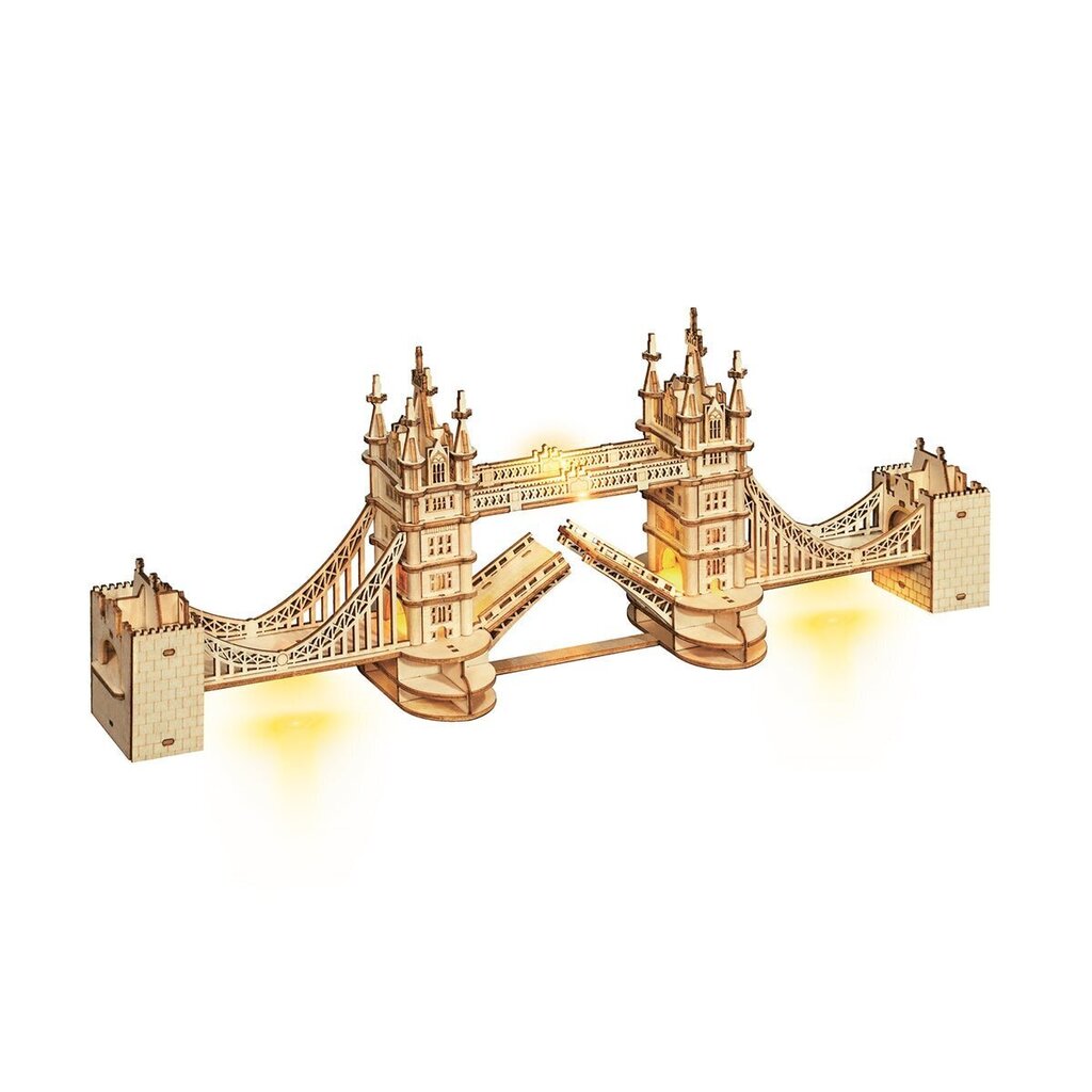 Rolife Tower Bridge with Lights 3D Wooden Puzzle TG412 hind ja info | Pusled | kaup24.ee