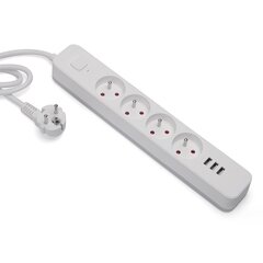 Удлинитель Savio Power Strip 3 x USB-A Fast Charging 1,5 м цена и информация | Удлинители | kaup24.ee
