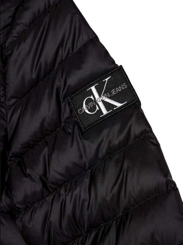Calvin Klein kevad/sügisjope poistele, must, CK Light Down Jacket IB0IB00554 BEH hind ja info | Poiste joped | kaup24.ee