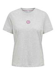 Женская футболка Only 15316728*01 5715511902327, светло-серая цена и информация | Женские футболки | kaup24.ee