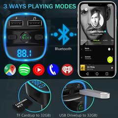 LENCENT T25 Bluetooth FM Transmitter Car Adapter цена и информация | FM модуляторы, FM трансмиттер | kaup24.ee