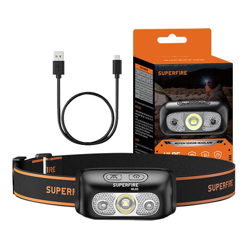 Superfire Pealamp Superfire HL05-E, 120lm, USB hind ja info | Valgustid ja lambid | kaup24.ee