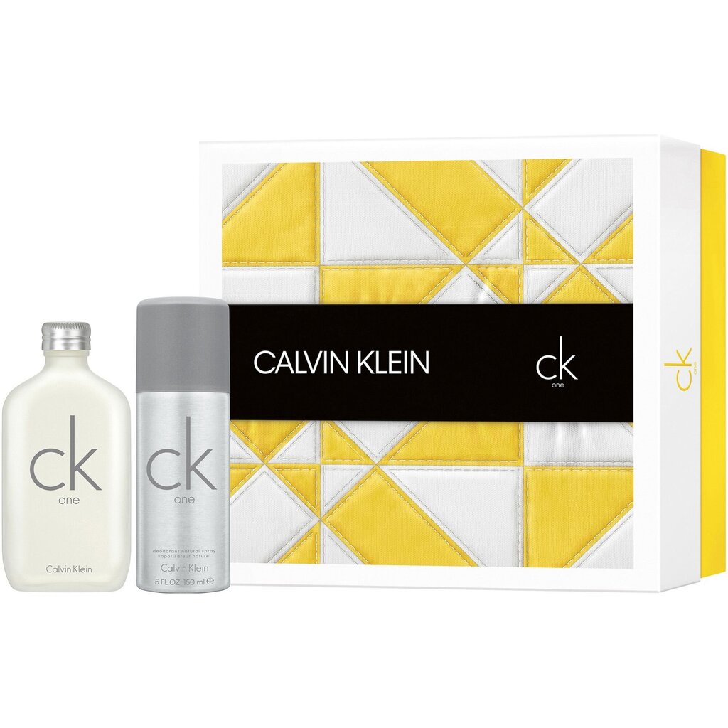 Calvin Klein CK One komplekt: EDT naistele/meestele 100 ml + deodorant naistele/meestele 150 ml цена и информация | Naiste parfüümid | kaup24.ee