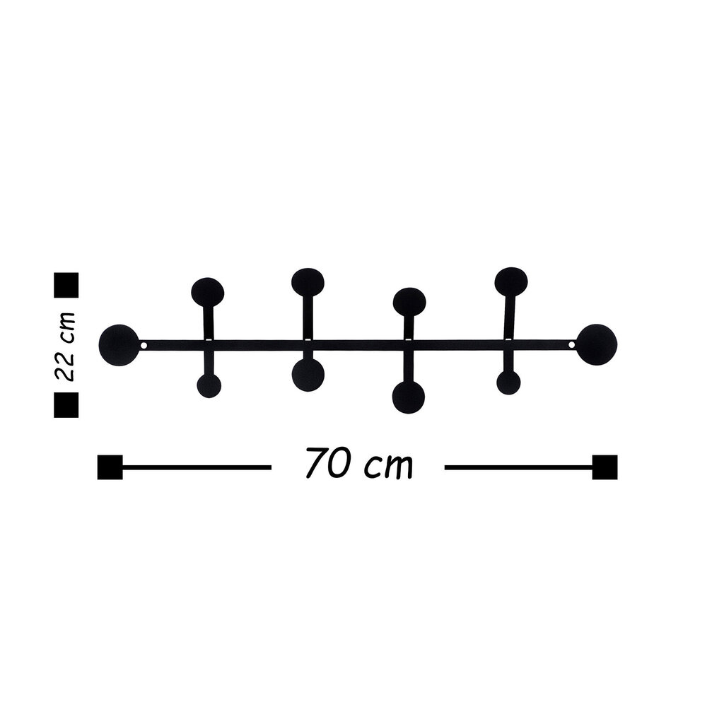 Riidenagi Wallity Rod, must hind ja info | Nagid | kaup24.ee