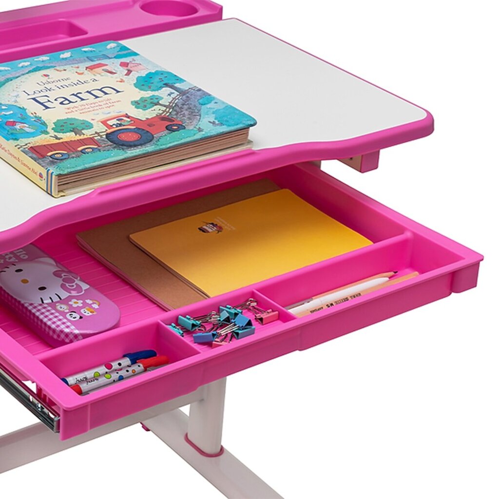 Reguleeritav laste kirjutuslaud ja tool FunDesk Belissima pink цена и информация | Arvutilauad, kirjutuslauad | kaup24.ee
