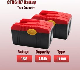 PowerWings CTB6187 aku 18V 4,0Ah цена и информация | Аккумуляторы | kaup24.ee