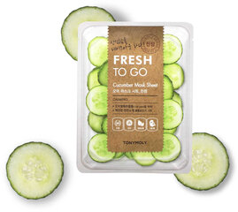 Маска для лица с экстрактом огурца Tony Moly Fresh To Go Cucumber Mask Sheet, 1 шт. цена и информация | Маски для лица, патчи для глаз | kaup24.ee