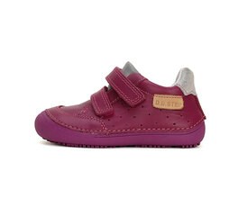 Демисезонные кожаные ботинки для девочки D.D.Step Barefoot, розовые цена и информация | Детские сапоги | kaup24.ee