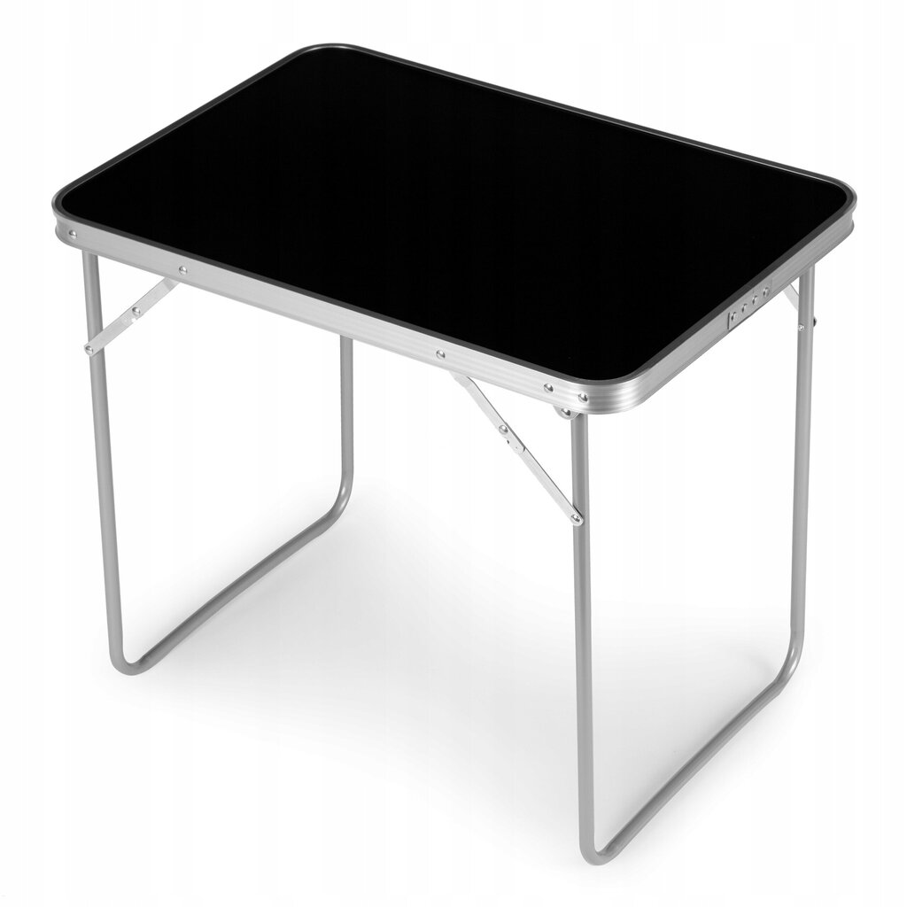 Kokkupandav laud ModernHome, 70x50cm, must цена и информация | Matkamööbel | kaup24.ee