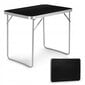 Kokkupandav laud ModernHome, 70x50cm, must hind ja info | Matkamööbel | kaup24.ee