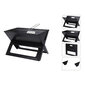 Kaasaskantav kokkupandav grill Bigbuy Bbq, 45 x 30 x 35 cm, must hind ja info | Grillid | kaup24.ee