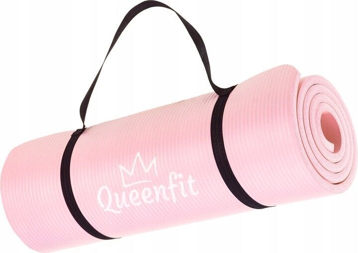 Joogamatt Queenfit Q-66579, 180x61x1,5 cm, roosa цена и информация | Joogamatid | kaup24.ee