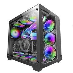 Блок полубашня ATX Galileo Mars Gaming MCV3 PREMIUM XXL Чёрный RGB цена и информация | Корпуса | kaup24.ee