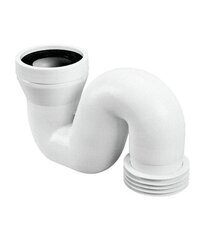 WC ühendus S-kuju 90-110mm, H-205mm hind ja info | WC-poti tarvikud | kaup24.ee