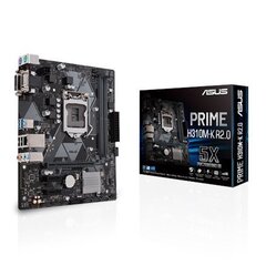 ASUS Prime H310M-K R2.0 Intel H310 Micro ATX DDR4 Motherboard (LGA1151, USB 3.1) 90MB0Z30-M0EAY0 цена и информация | Материнские платы	 | kaup24.ee