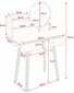 Kosmeetikalaud Fluxar home FST014 hind ja info | Meigilauad | kaup24.ee