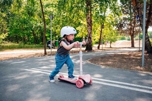 Laste tõukeratas Lionel Timmy 3 LED, roosa hind ja info | Tõukerattad | kaup24.ee