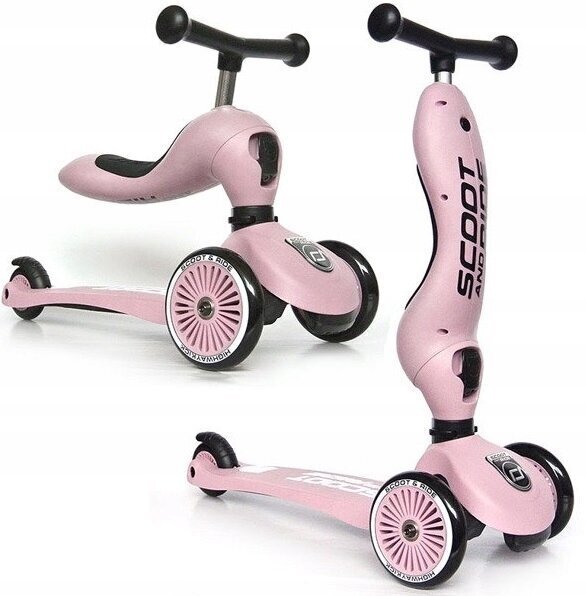 Laste tõukeratas Scoot & Ride 96270, roosa цена и информация | Tõukerattad | kaup24.ee