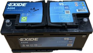 Defektiga toode. Aku EXIDE AGM 900 (EK950) 95 Ah 850 A EN 12V AGM hind ja info | Exide Outlet | kaup24.ee