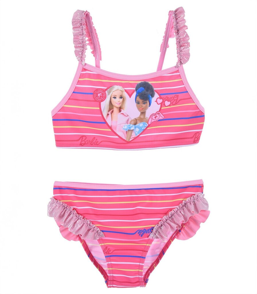 Sun City ujumistrikoo tüdrukule Barbie EX1968*01, fuksia 3609087133341 hind ja info | Tüdrukute trikood | kaup24.ee