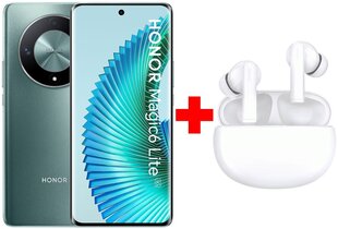 Honor Magic6 Lite 5G 8/256GB Emerald Green + Honor Choice Earbuds X5 White hind ja info | Telefonid | kaup24.ee